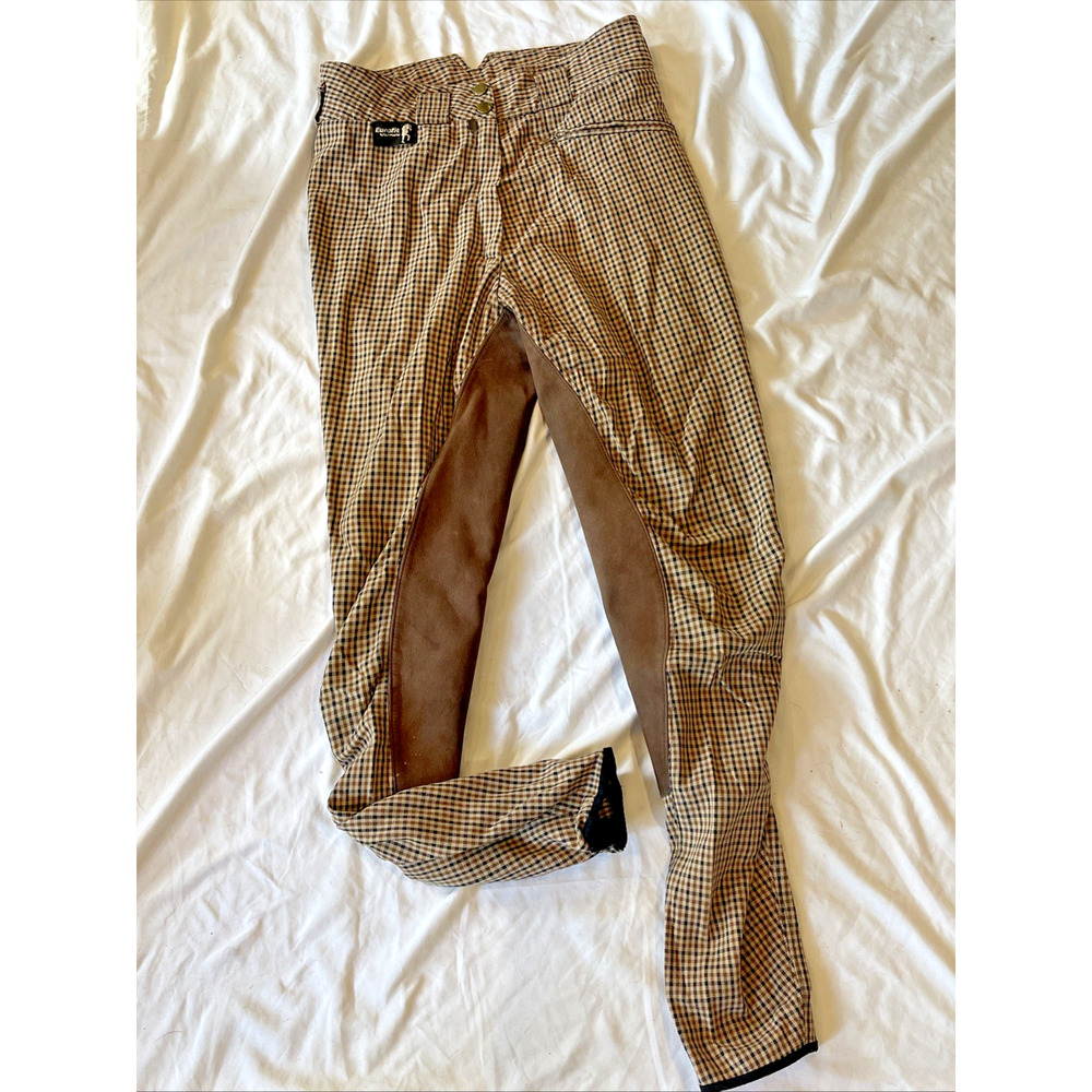 EuroFit Full Seat Breeches Jodhpurs Women’s Size 24L Equestrian Riding Brown